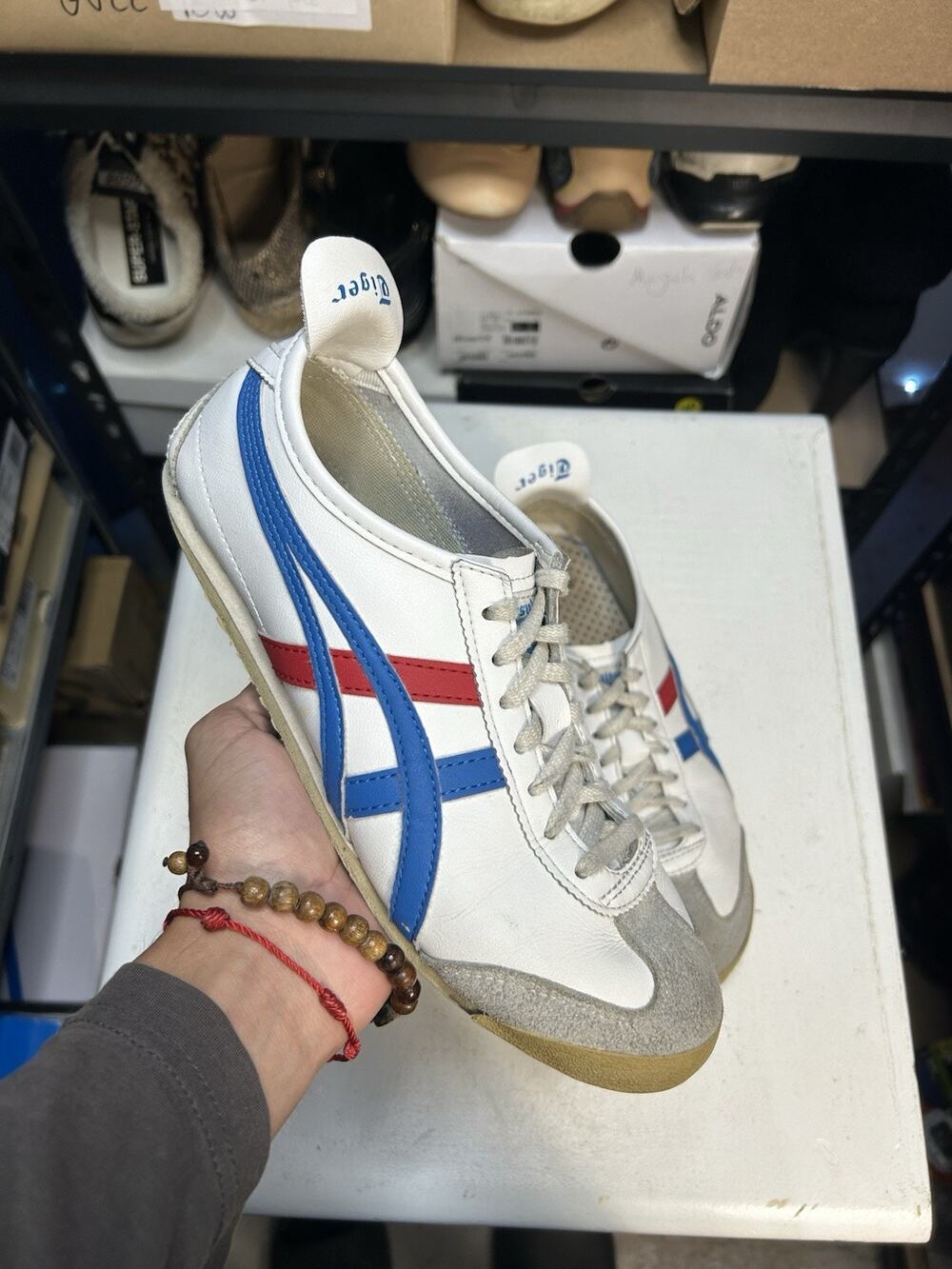 Onitsuka Tiger Mexico 66 Blue Red Asics Size 7.5 US Mens